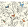 Ashford House Papillon red/blue/green/yellow/black Wallpaper