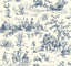 Ashford House Seasons Toile navy/off-white Wallpaper