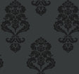 York Graphic Damask Blacks Wallpaper