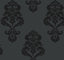 York Graphic Damask Blacks Wallpaper