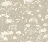 Candice Olson Botanical Fantasy Light Grey Wallpaper