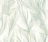 Candice Olson Peaceful Plume Light Blue Wallpaper