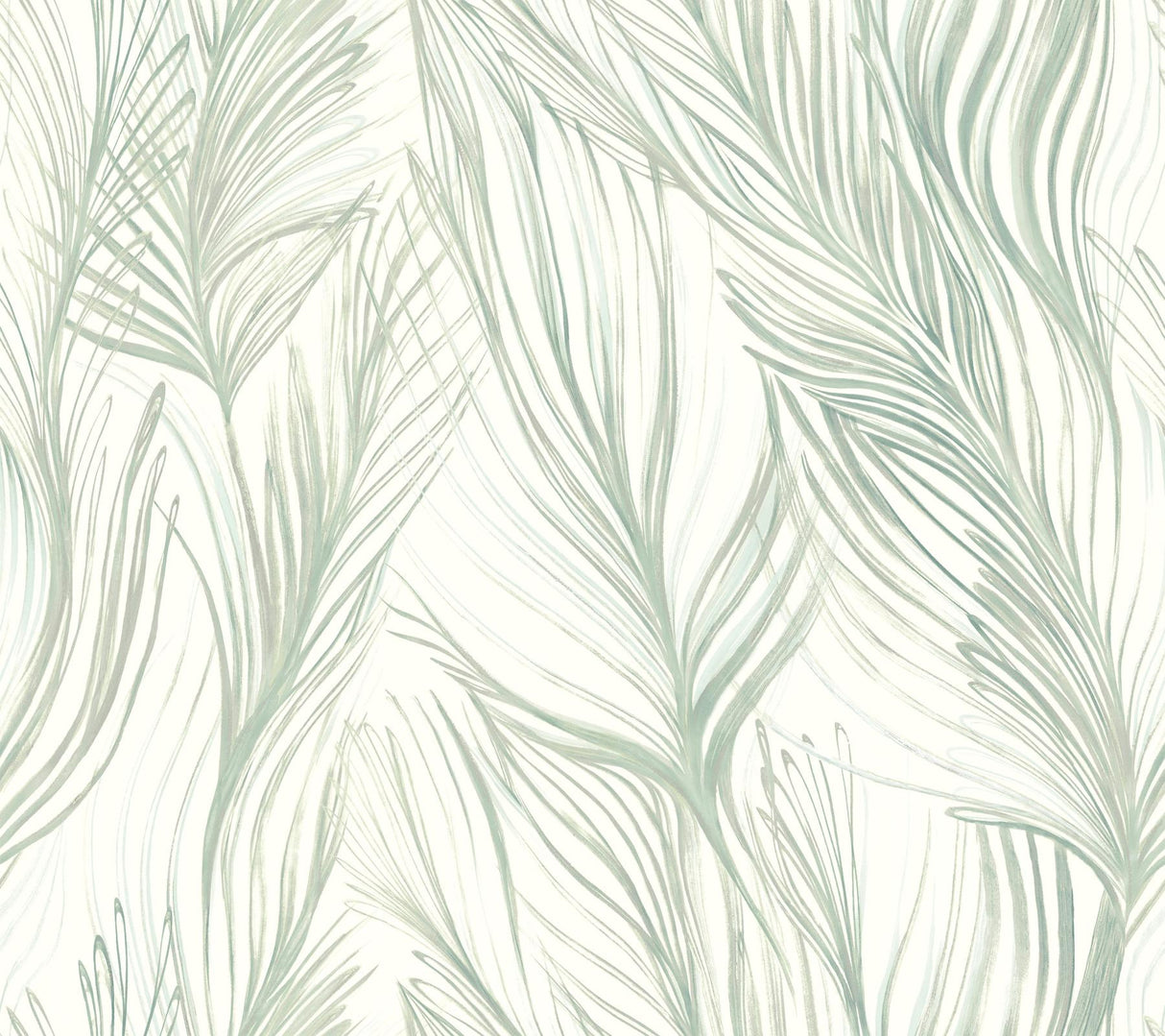 Candice Olson Peaceful Plume Light Blue Wallpaper