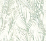 Candice Olson Peaceful Plume Light Blue Wallpaper