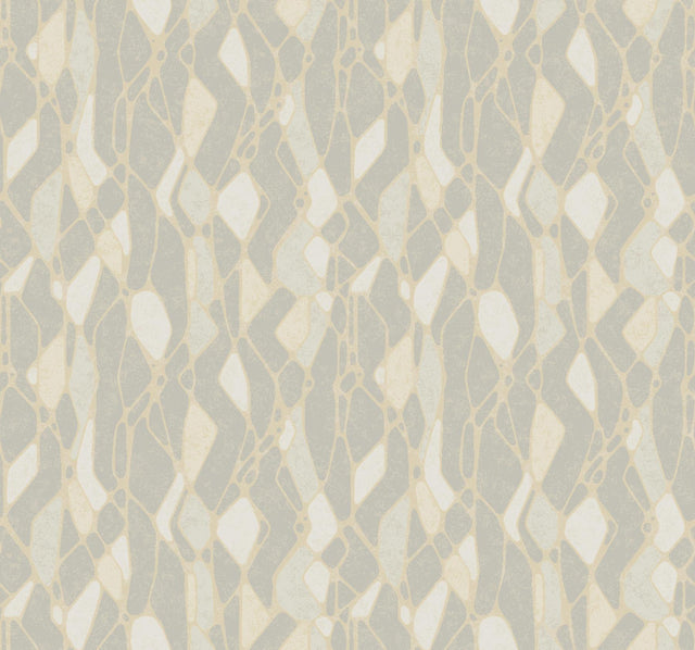 Candice Olson Stained Glass Grey Wallpaper