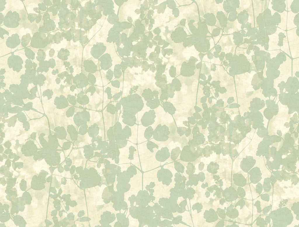 Candice Olson Pressed Leaves Green Wallpaper