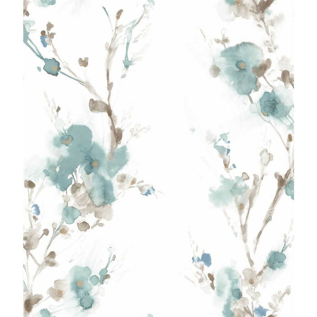 Candice Olson Charm Teal,Browns,Blues Wallpaper
