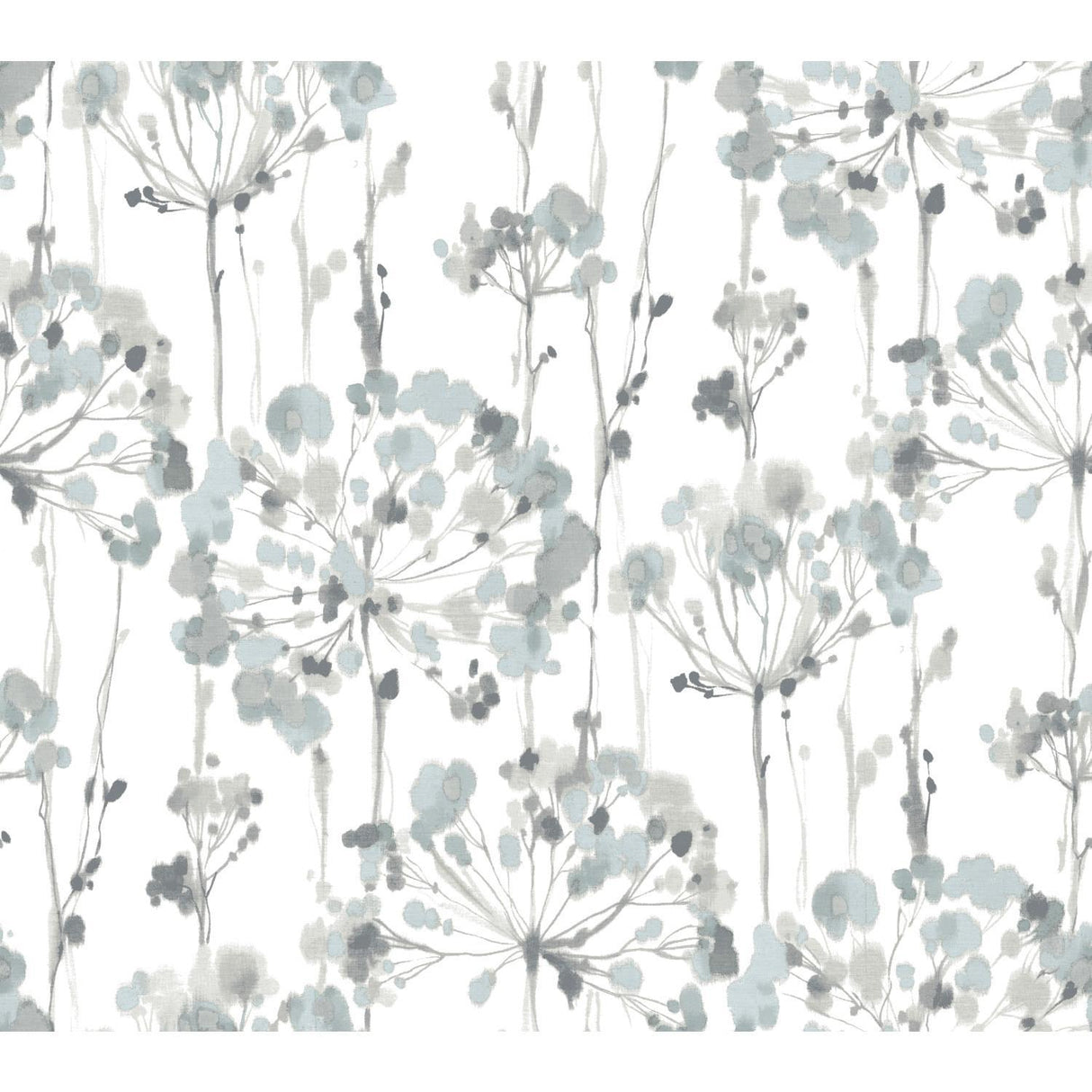 Candice Olson Flourish Blue/Gray Wallpaper