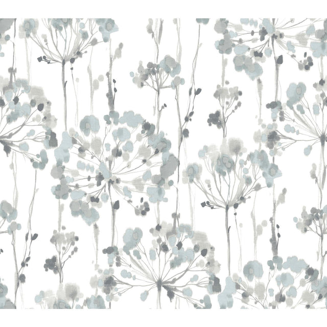 Candice Olson Flourish Blue/Gray Wallpaper