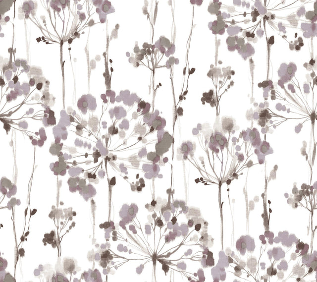 Candice Olson Flourish Purple Wallpaper
