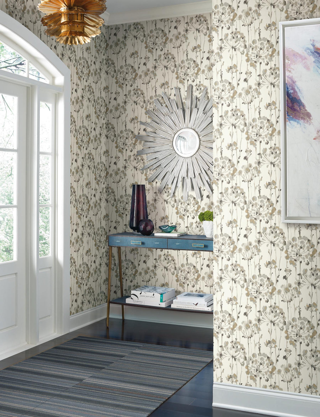Candice Olson Flourish Beige Wallpaper