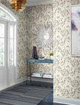 Candice Olson Flourish Beige Wallpaper