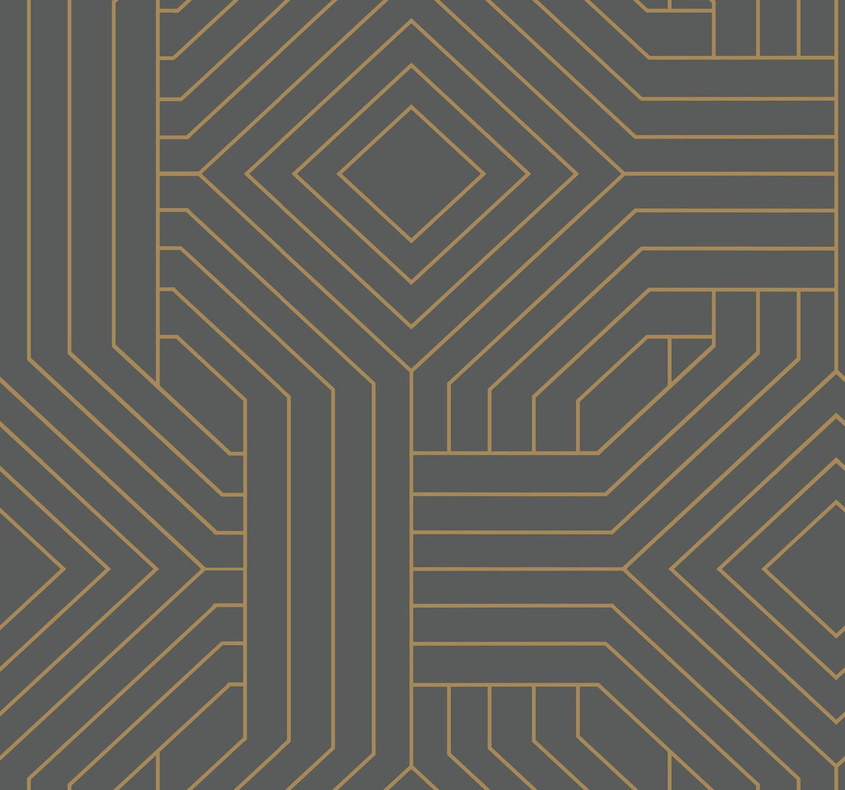 Candice Olson Diverging Diamonds Dark Gray Wallpaper