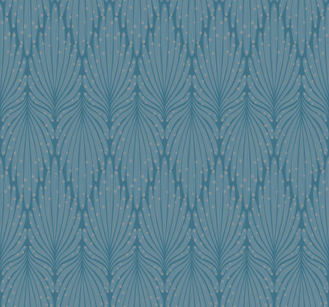 Candice Olson Cafe Society Blue Wallpaper