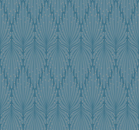 Candice Olson Cafe Society Blue Wallpaper