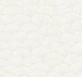 Candice Olson Luminous Ginkgo White/Cream Wallpaper