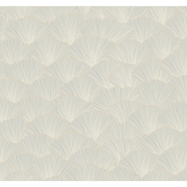 Candice Olson Luminous Ginkgo Gray Wallpaper
