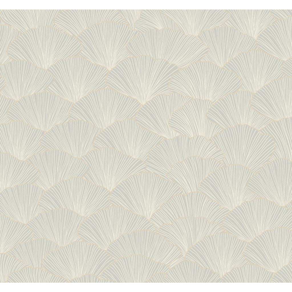 Candice Olson Luminous Ginkgo Gray Wallpaper