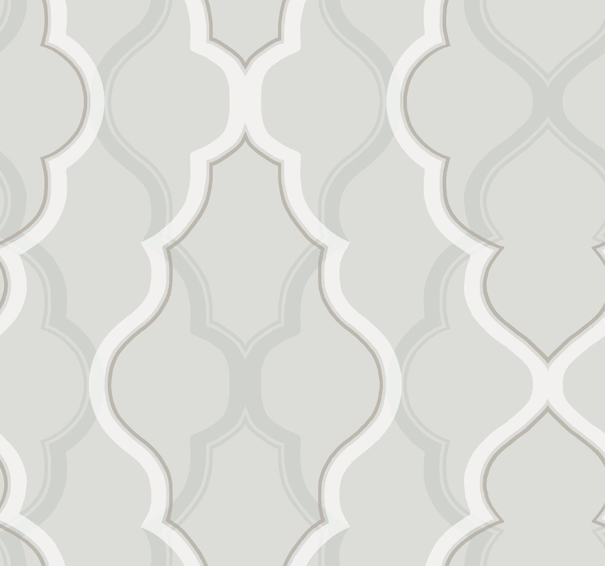 Candice Olson Double Damask Silver Wallpaper