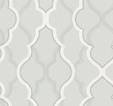 Candice Olson Double Damask Silver Wallpaper