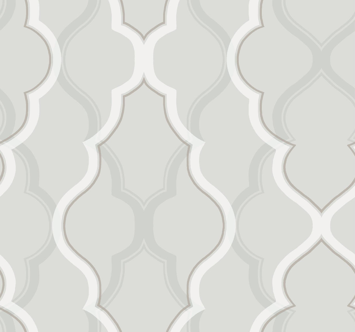 Candice Olson Double Damask Silver Wallpaper