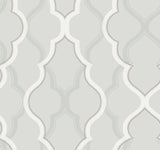 Candice Olson Double Damask Silver Wallpaper
