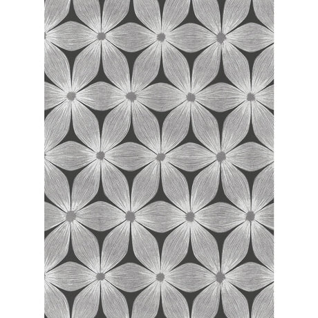 Candice Olson Everlasting Black/Silver Wallpaper