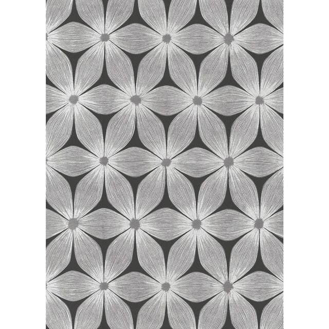 Candice Olson Everlasting Black/Silver Wallpaper