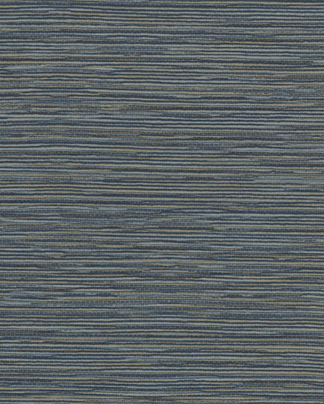 York Ramie Weave Dark Blue Wallpaper