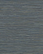 York Ramie Weave Dark Blue Wallpaper