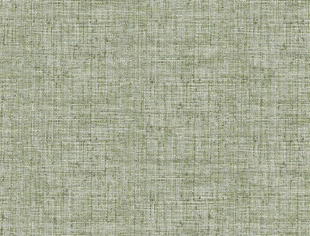 York Papyrus Weave Green Wallpaper