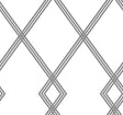 York Ribbon Stripe Trellis White/Black Wallpaper
