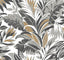 York Palm Silhouette Black / Gold Wallpaper