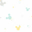 York Disney Minnie Mouse Dots Green/Yellow Wallpaper