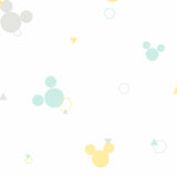 York Disney Minnie Mouse Dots Green/Yellow Wallpaper