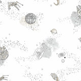 York Star Wars: Good Night Galaxy Black/White Wallpaper