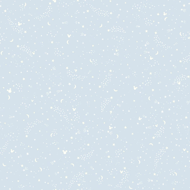 York Disney Mickey Mouse Star Blue Wallpaper
