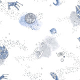 York Star Wars: Good Night Galaxy Blue Wallpaper