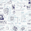 York Marvels Heroes Schematics Blue Wallpaper