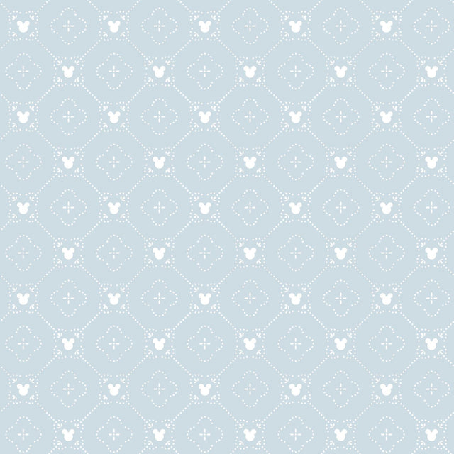 York Disney Mickey Mouse Argyle Blue Wallpaper