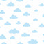 York Disney Winnie the Pooh Cloud Blue Wallpaper