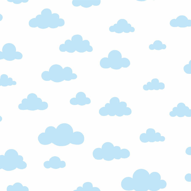 York Disney Winnie the Pooh Cloud Blue Wallpaper