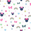 York Disney Minnie Mouse Rainbow Pink Wallpaper