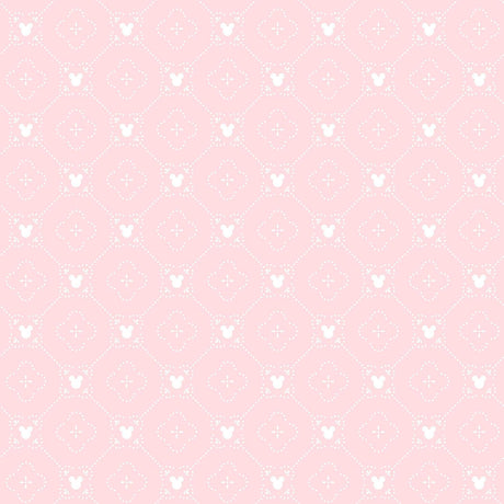 York Disney Mickey Mouse Argyle Pink Wallpaper
