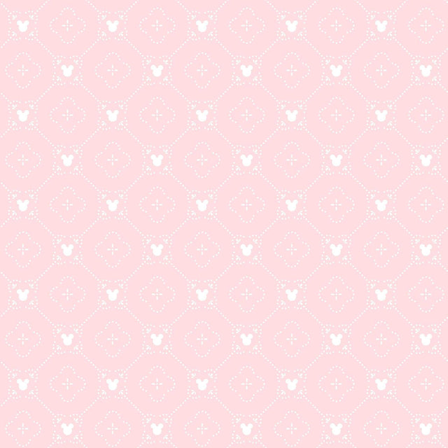 York Disney Mickey Mouse Argyle Pink Wallpaper