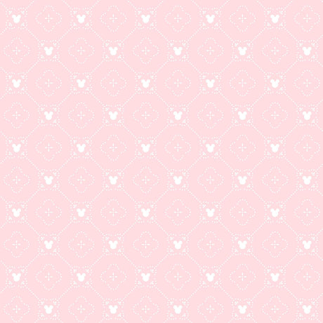 York Disney Mickey Mouse Argyle Pink Wallpaper