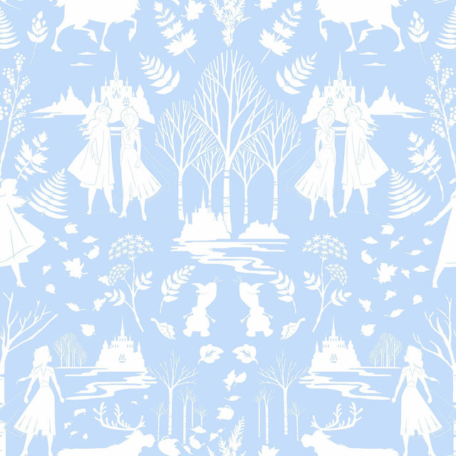 York Disney Frozen 2 Nordic Blue/Glitter Wallpaper