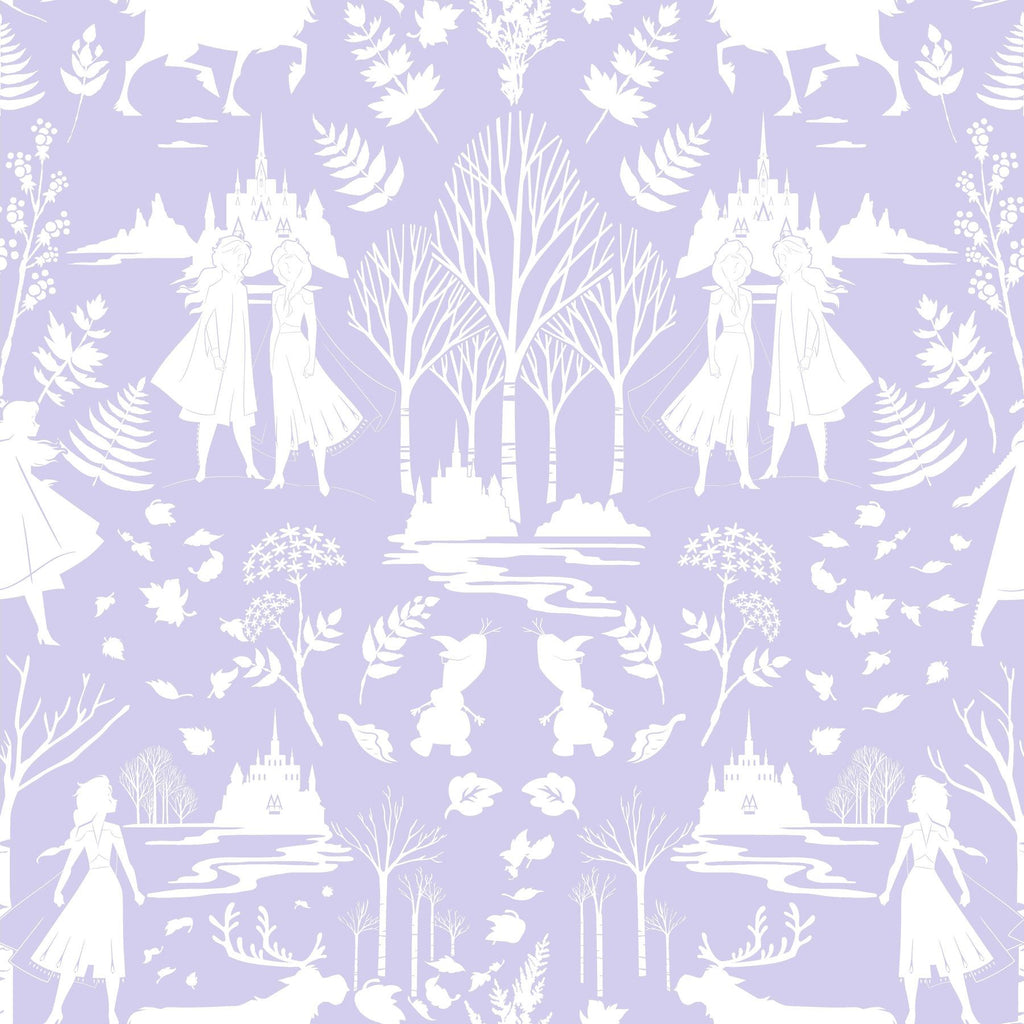 York Disney Frozen 2 Nordic Purple/Glitter Wallpaper