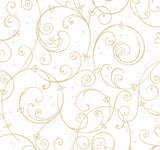 York Disney Princess Perfect Scroll Gold/Glitter Wallpaper