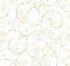 York Disney Princess Perfect Scroll Gold/Glitter Wallpaper